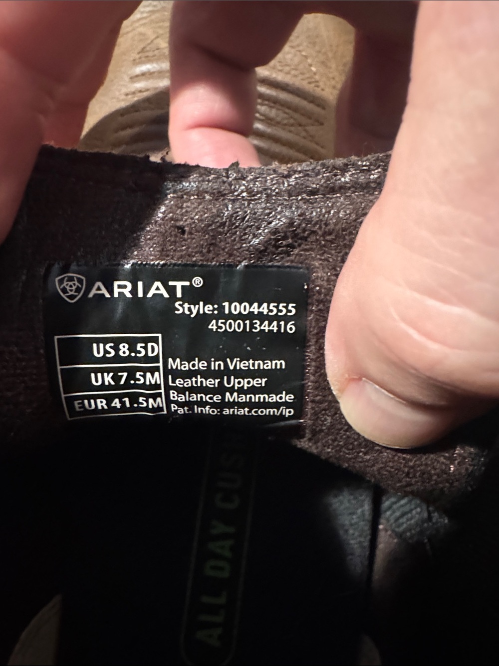 Ariat Brown Leather Hybrid, Low Boy Wide Square Toe Chelsea Boot - Picture 11 of 15